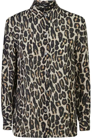 THEORY Leopard-print shirt