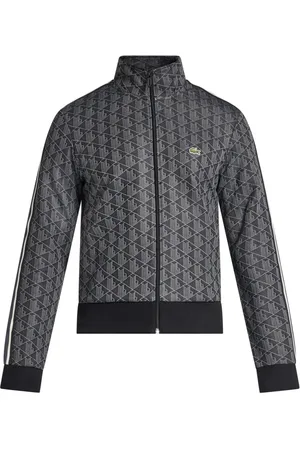 Lacoste Paris-monogram zip-up sweatshirt