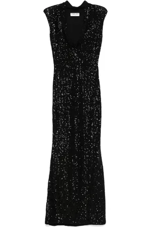 CHIARA BONI Sequinned maxi dress