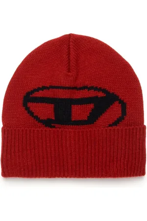 Diesel Oval D logo-intarsia beanie