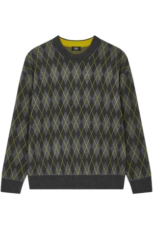 Studio Tomboy Argyle-pattern jumper