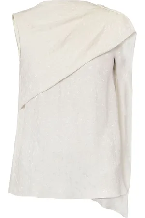 Erdem Asymmetric-design draped blouse