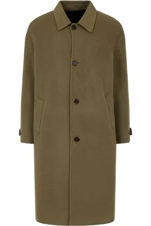 Studio Tomboy Classic-collar single-breasted coat