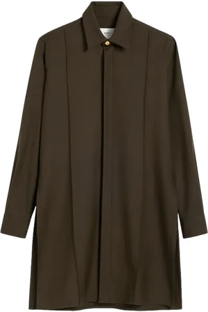 Ami Long pintuck shirt