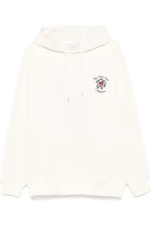 Drôle de Monsieur Logo embroidered hoodie