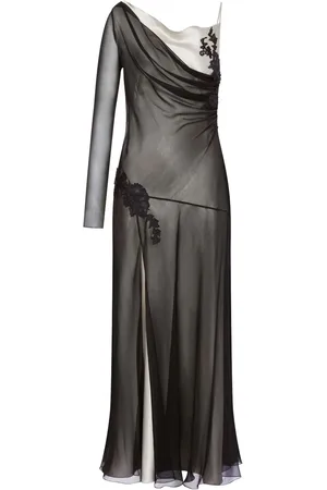Alberta Ferretti Layered draped maxi dress