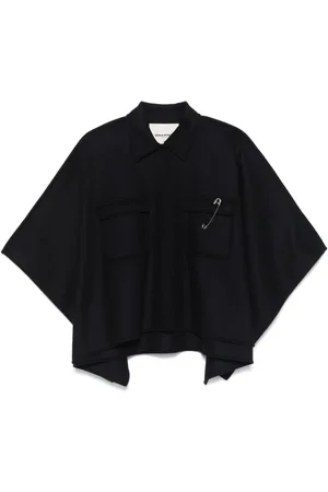 Sonia by Sonia Rykiel Safety pin-detail cape