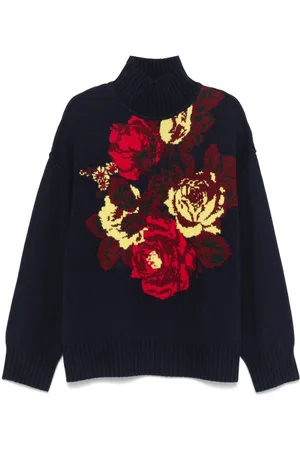 Sonia by Sonia Rykiel Jacquard-floral sweater