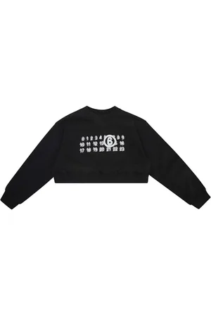 Maison Margiela Numbers-motif cropped sweatshirt