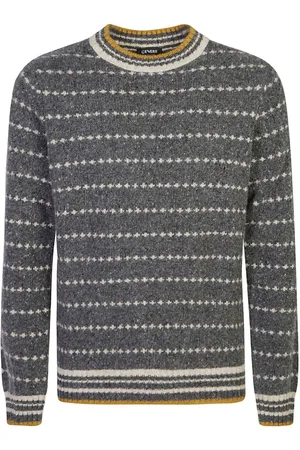 CENERE GB Stripe-intarsia jumper