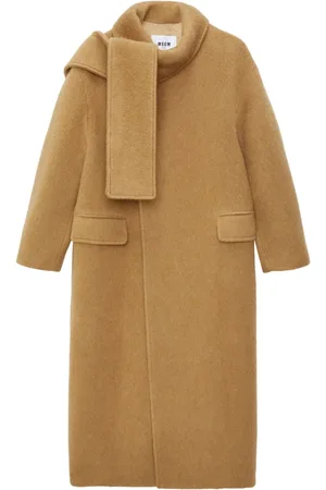 Msgm Scarf-detailing coat