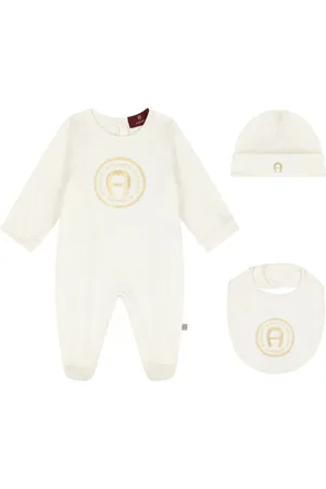 Aigner Logo-embroidered babygrow set
