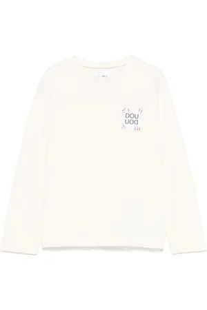 DOUUOD KIDS Logo-patch T-shirt