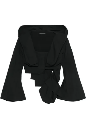 YOHJI YAMAMOTO Hooded cropped jacket