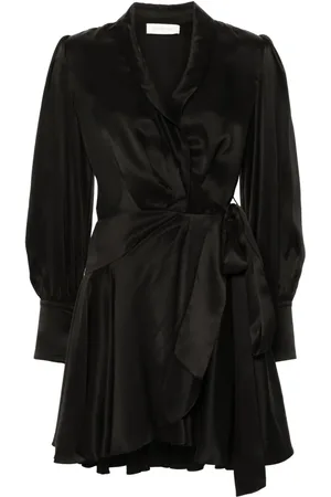 ZIMMERMANN Silk wrap mini dress
