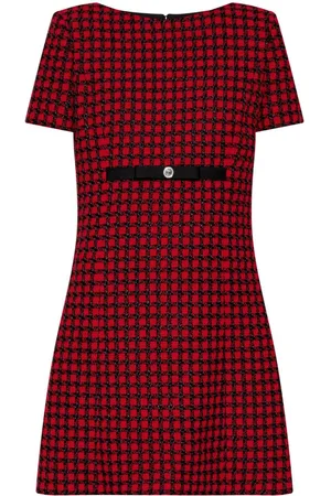VERSACE Medusa tweed mini dress