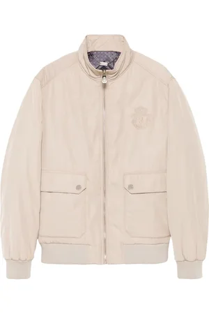 BILLIONAIRE Logo-embroidered jacket