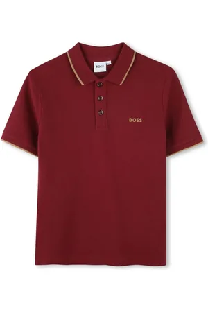 HUGO BOSS Logo-print cotton polo shirt