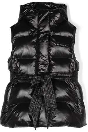 MONNALISA Logo-lettering padded gilet