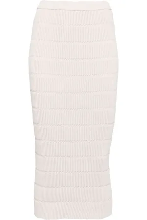 PLEATS PLEASE ISSEY MIYAKE Jiggly knitted skirt