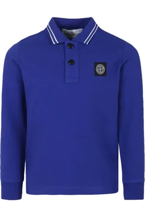 Stone Island Compass-patch piqué polo shirt