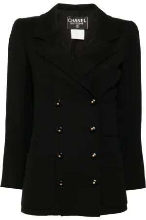 CHANEL 1993 CC button silk jacket