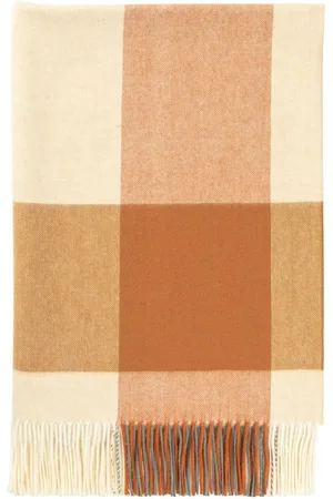 Johnstons Of Elgin Block-border wool throw