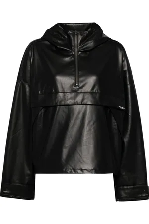 Izzue Logo-tag half zip jacket