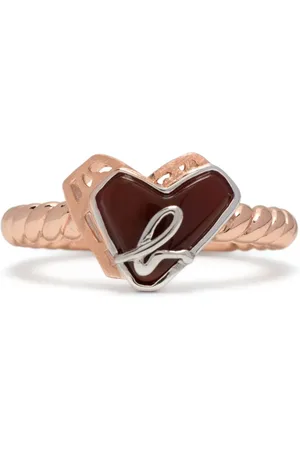AGNÈS B. Heart twist ring