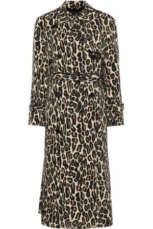 THEORY Leopard trench coat