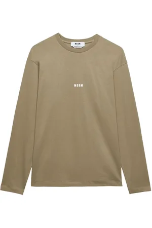 Msgm Logo-print long-sleeved T-shirt