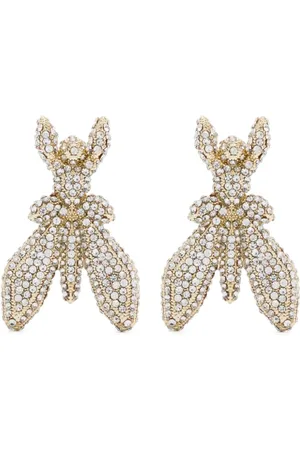 Patrizia Pepe Rhinestone-embellished Fly earrings