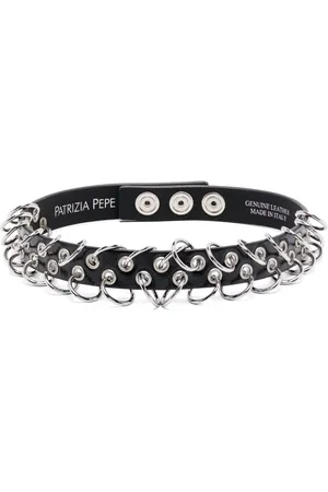 Patrizia Pepe Piercing leather choker
