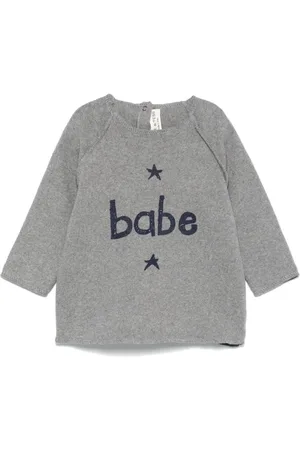 Babe And Tess Logo-print sweater