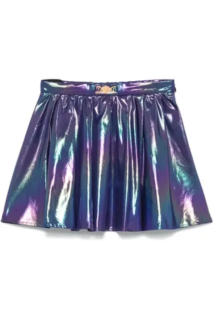 VERSACE Holographic-effect skirt