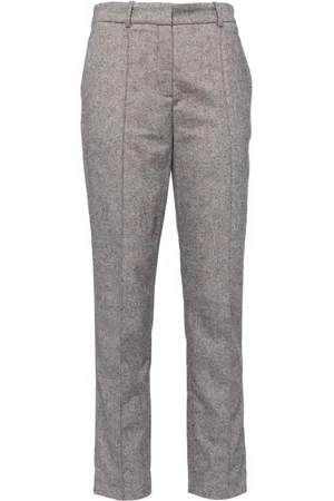 N.PEAL Harper Herringbone trousers