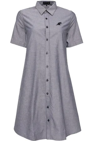 AGNÈS B. Dino-embroidered shirt dress