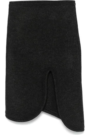 Victoria Beckham Padded-trim midi skirt