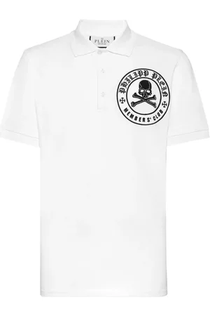 Philipp Plein Skull & Bones piqué polo shirt