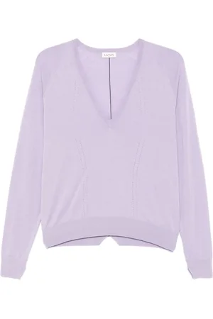 Lanvin Pointelle-trim sweater