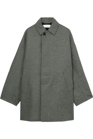 Random Identities Check-print coat