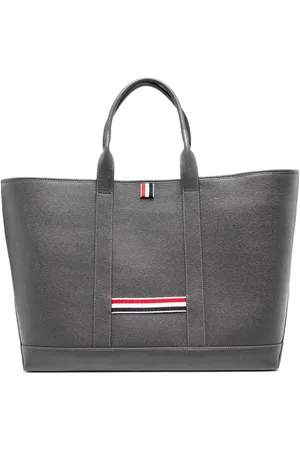 Thom Browne 4-Bar leather tote bag