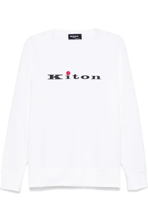 Kiton Rubberised-logo sweatshirt