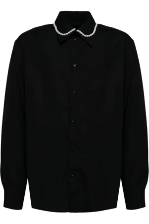 Simone Rocha Pearl-embellished poplin shirt