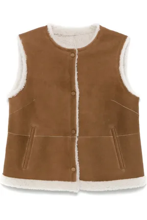 YVES SALOMON Shearling-trim gilet