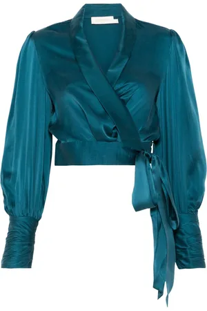 ZIMMERMANN Silk wrap blouse
