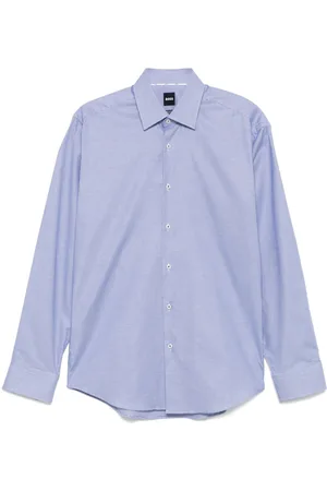 HUGO BOSS Dogtooth-pattern shirt