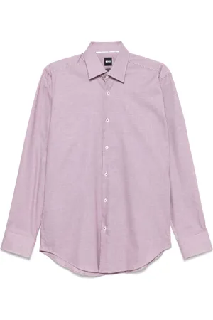 HUGO BOSS Dogtooth-pattern shirt