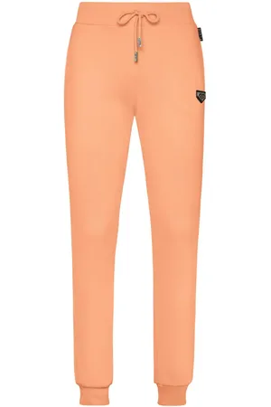 Philipp Plein Logo-plaque cotton track pants