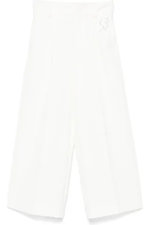 MISS BLUMARINE Rhinestone-embellished trousers